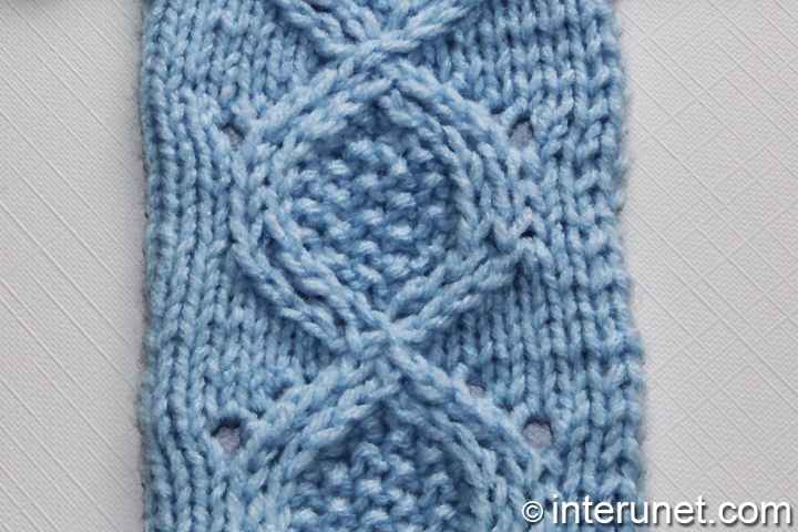 How to knit decorative circles pattern | interunet