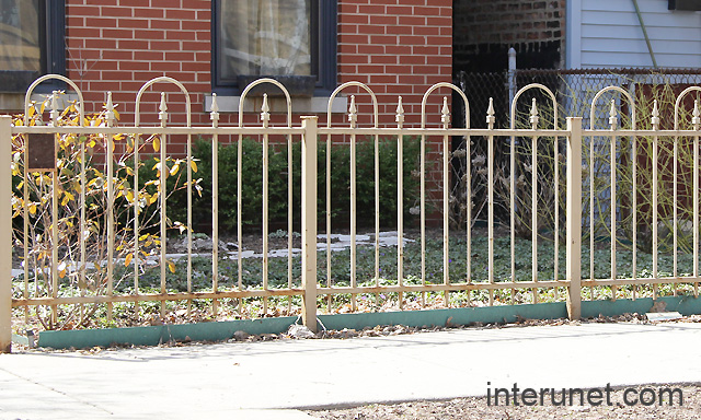 steel-fence-painted-in-beige-color