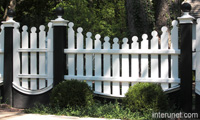 fence-white-posts-black