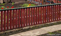 low-red-decorative-fence