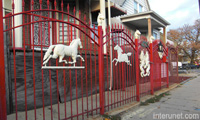 red-metal-fence-stylish