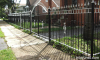 steel-fence-painted