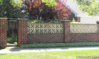 stylish-brick-fence-with-gates