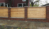 stylish-wood-fence-with-brick-columns