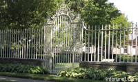 wrought-iron-fence-white