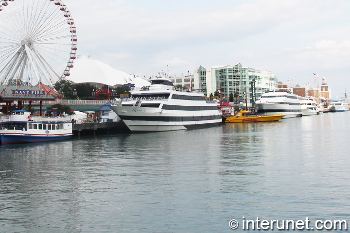 Boats on Navy Pier