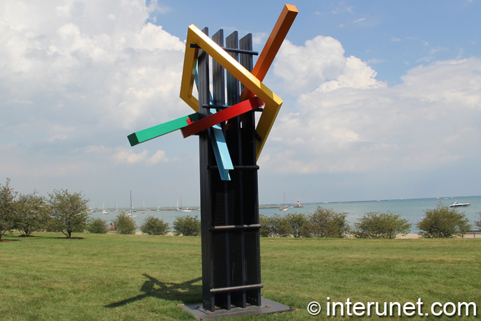 “Transcendent -3PG” sculpture in Chicago by Ray Katz