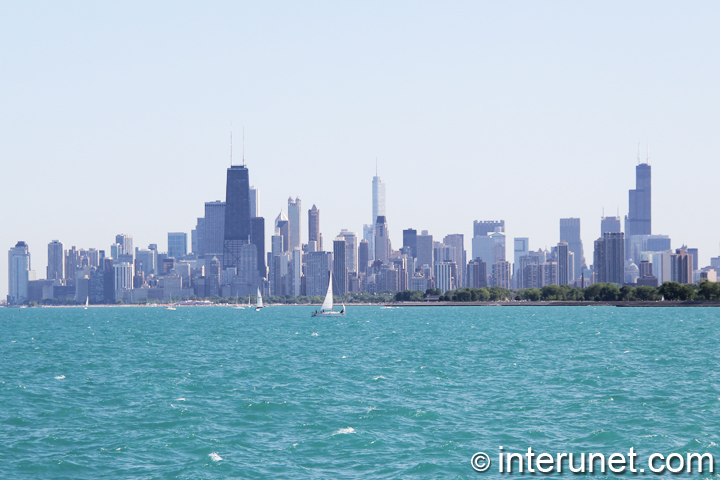 Chicago-view-from-Montrose-Harbor