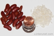 dry-beans-with-rice-and-coins 