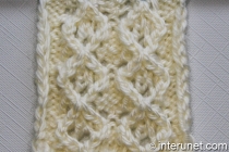 fancy diamond free knitting pattern