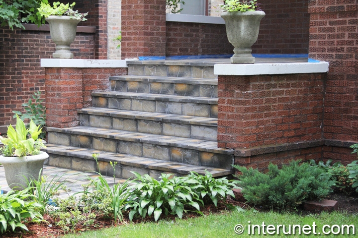 Porch Ideas Designs Styles Interunet Stone Tile On Steps And Porch