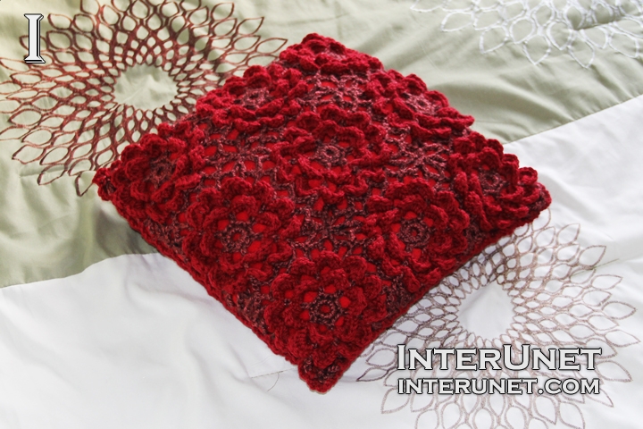 Crochet cushion cover outlet design