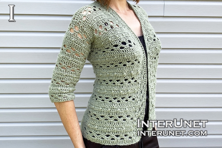 Crochet Short Lace Jacket Pattern Mail Order Design 7230