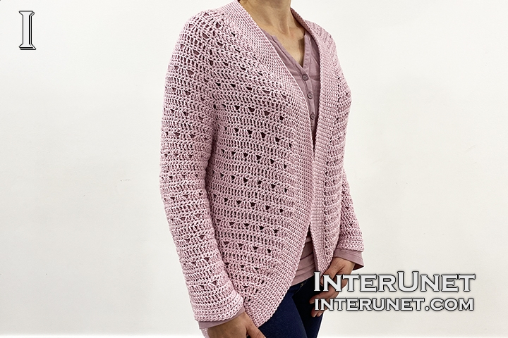 crochet raglan sleeve cardigan jacket pattern