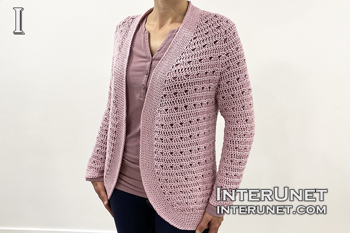 crochet raglan sleeve cardigan shrug pattern