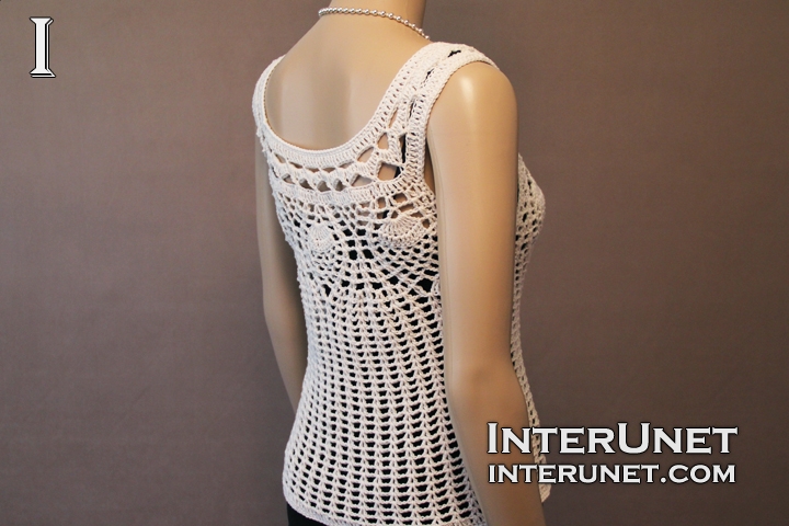 Pineapple stitch top crochet pattern | interunet