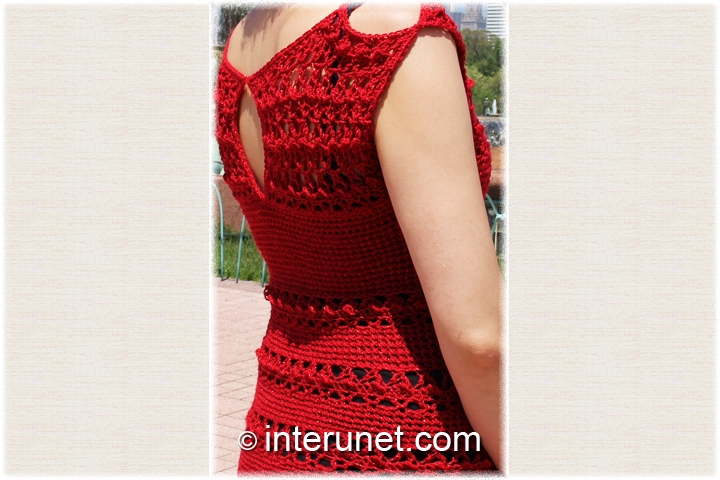 crochet-red-women’s-dress