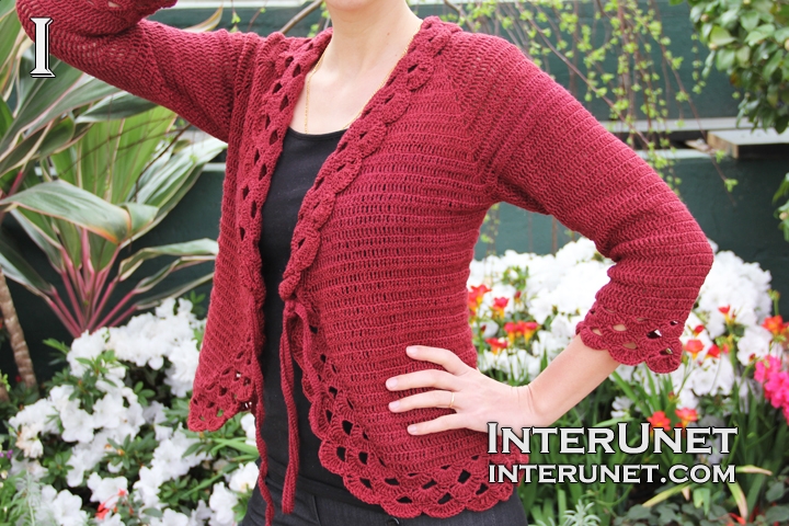 Interunet hotsell crochet cardigan