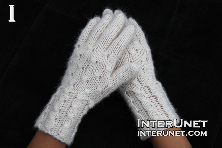 how to knit gloves