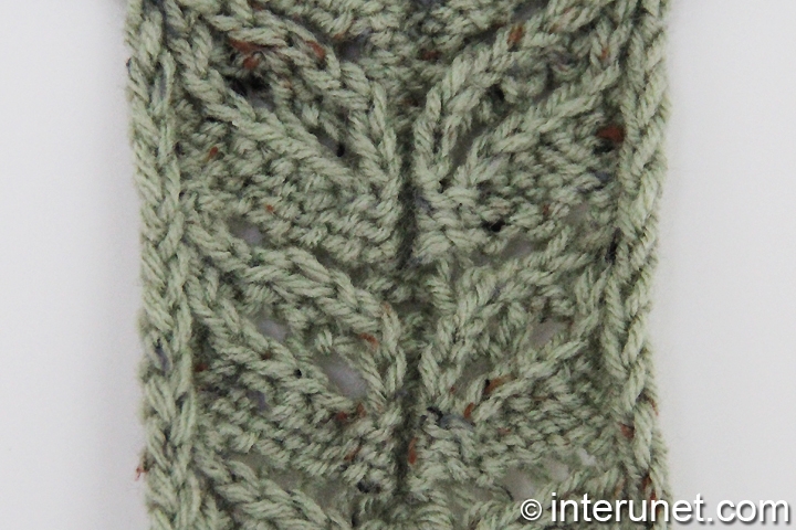 classic leaves free knitting pattern 