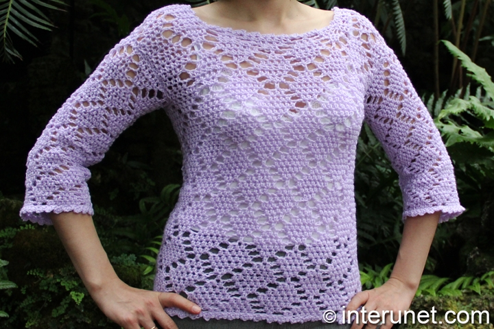 Crochet hotsell lace sweater