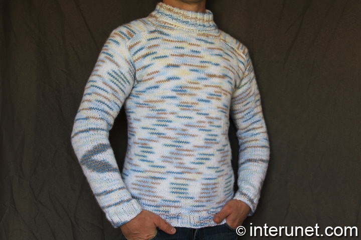 knitting gents sweater