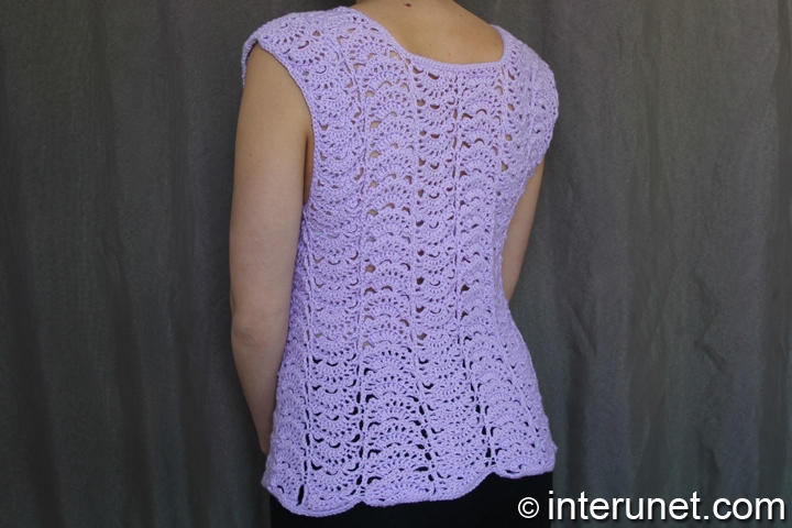 Short sleeve sweater crochet pattern