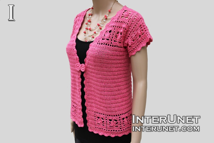 short-sleeve-sweater-jacket-crochet-pattern