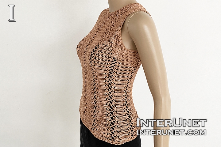 turtleneck sleeveless top free crochet pattern
