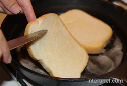 two-slices-of-bread-on-frying-pan