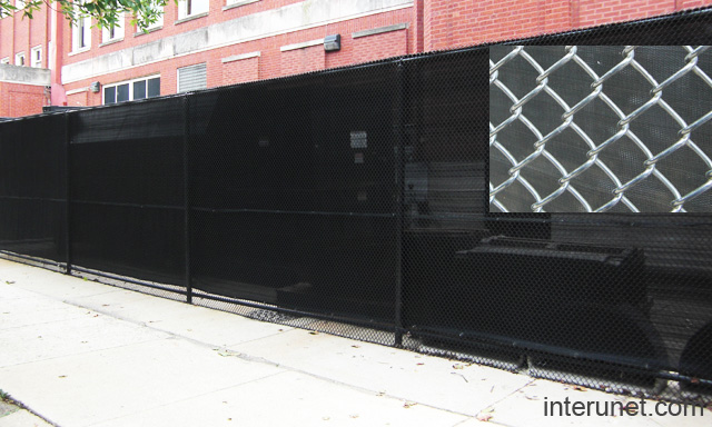 Chain link fence privacy screen picture | interunet