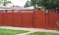 wood-fence-red-with-gate
